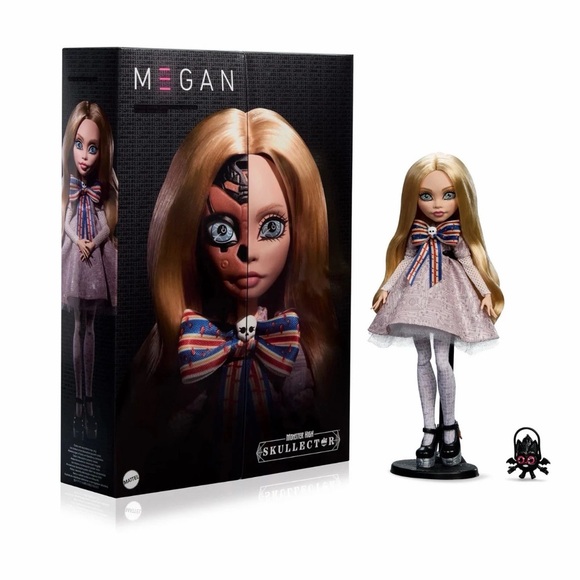 Meghan LA Other - Meghan LA Skullector Doll with Blonde Hair and Striped Bow